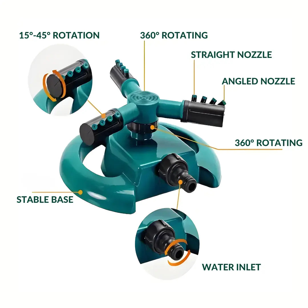 360° Rotating Adjustable Water Sprinkler | 🔥FREE 50ML Plant Boost Supplement 🔥