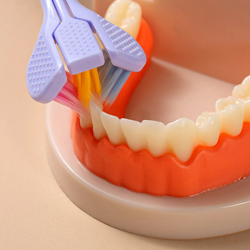 TriClean™ Nano 360° 3-Sided Toothbrush 🦷✨ (Buy 1 Get 1 Free🔥🔥)