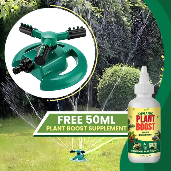 360° Rotating Adjustable Water Sprinkler | 🔥FREE 50ML Plant Boost Supplement 🔥