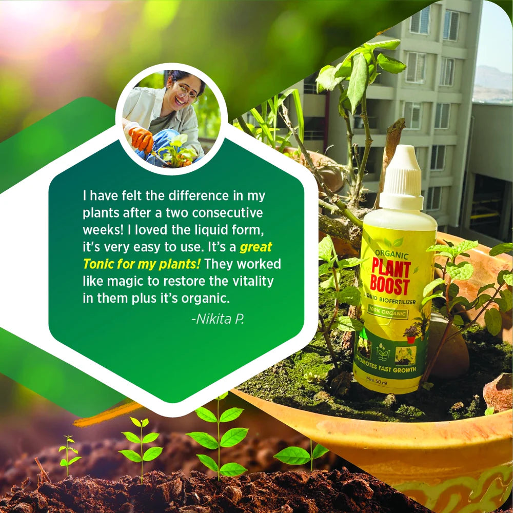 100% Organic Plant Boost Biofertilizer (Free Rose Seeds)