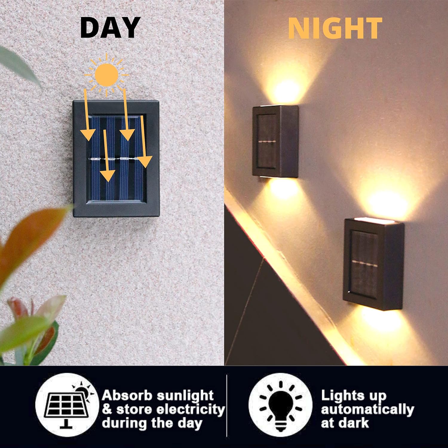 Solar Up & Down LED Wall Light