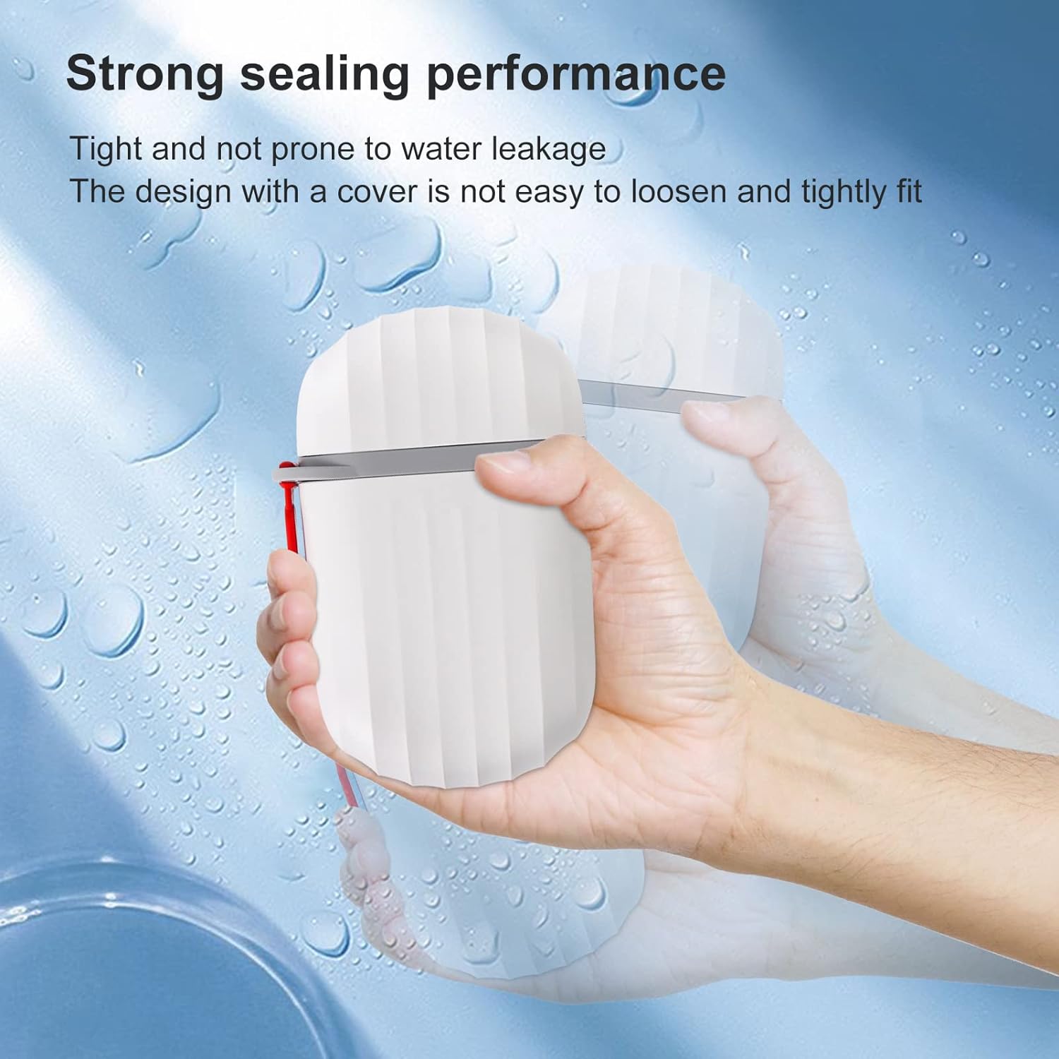 Portable Leak-Proof Soap Box with Lid for Bathroom, Camping, Travel, Gym