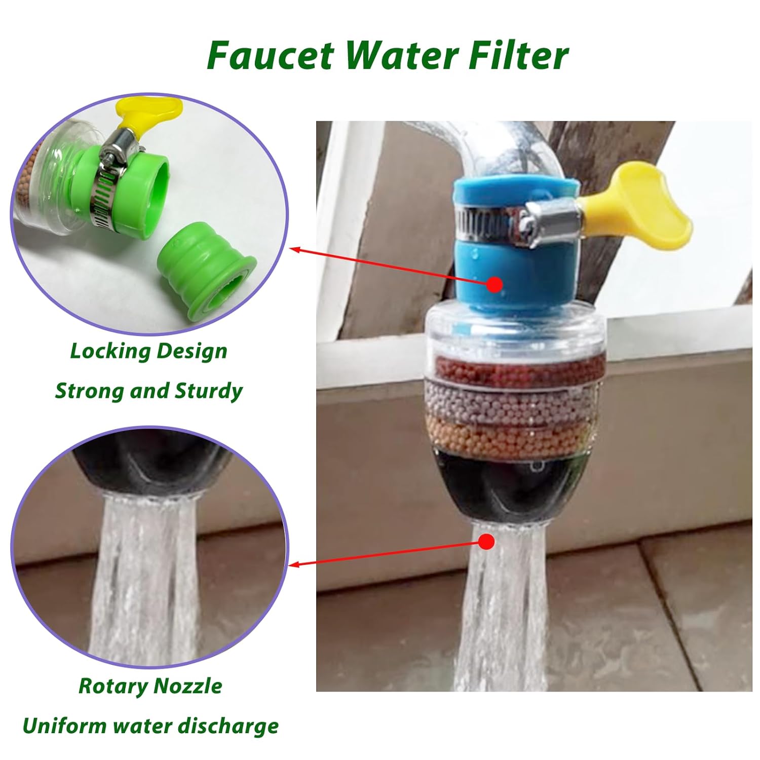 CleanTap™ - Multi-Layer Activated Carbon Water Faucet Filter 💧✨ (Buy 1 Get 1 Free🔥🔥)